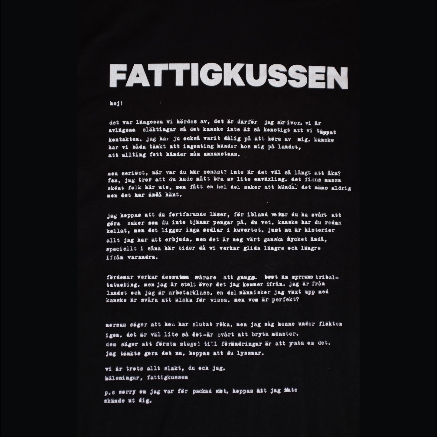 Fattigkussen (Longsleeve)